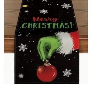 NEW Grinch "Merry Christmas" Table Runner 13" x 72"